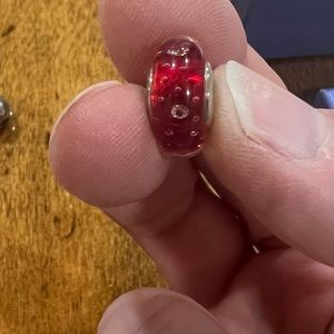 Authentic Pandora Red Murano Charm